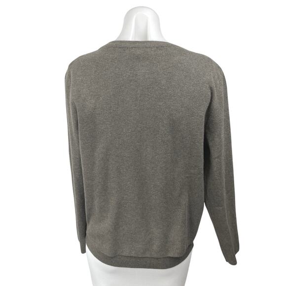 Zara Women's Gray Knitted 2-Piece Button Up Cardigan Sweater & Tank Top Set Sz L - Picture 2 of 6